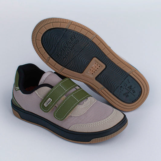 Tênis Infantil Menino Kidy Astral Preto/Verde Confortável e Tecnológico