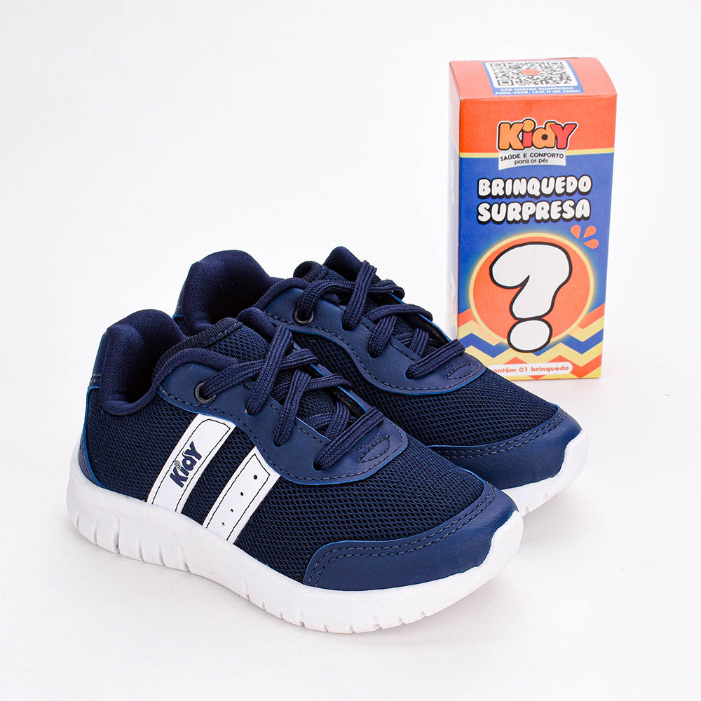 TENIS KIDY ULTRA FLEX MARINHO/BRANCO/AZUL Kidy