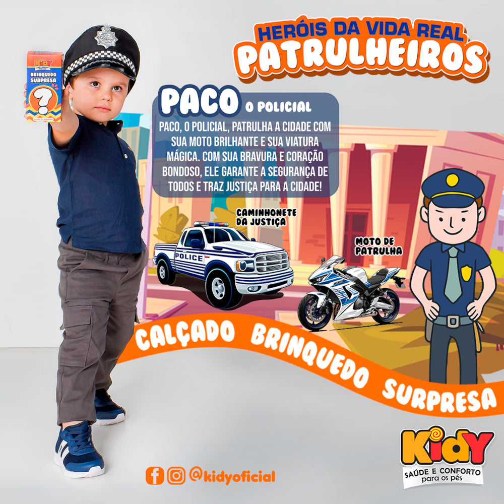 TENIS KIDY ULTRA FLEX MARINHO/BRANCO/AZUL Kidy