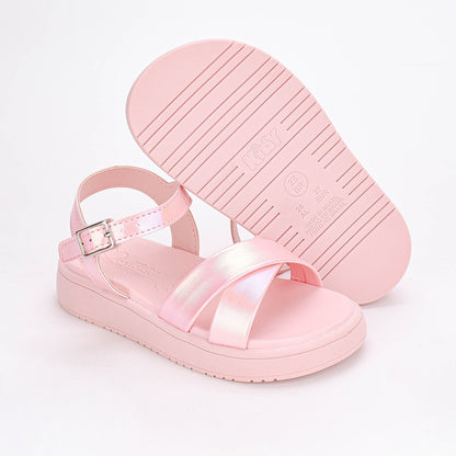 SANDÁLIA KIDY MINI FLAT FORM NUDE