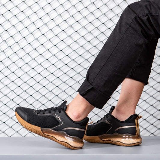 Tênis Infantil K360 Alpha Air Preto e Bronze - Amortecimento e Conforto para o Dia a Dia