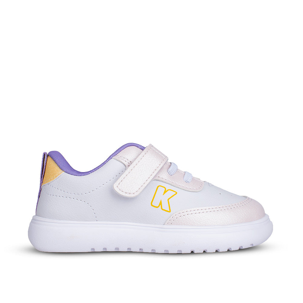 Tênis Infantil Menina Kidy Soft Off White Fecho Duplo e Conforto