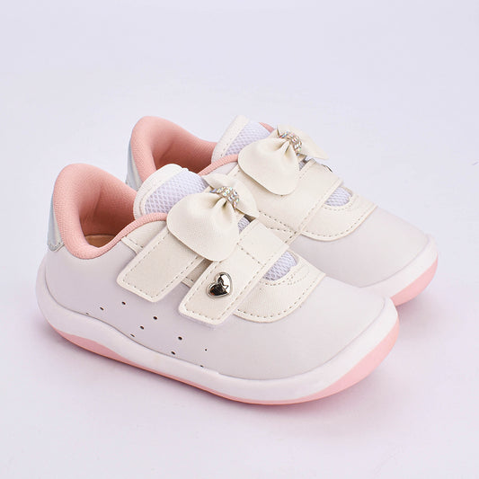 Tênis Infantil Menina Kidy Colors Equilíbrio Branco Baby