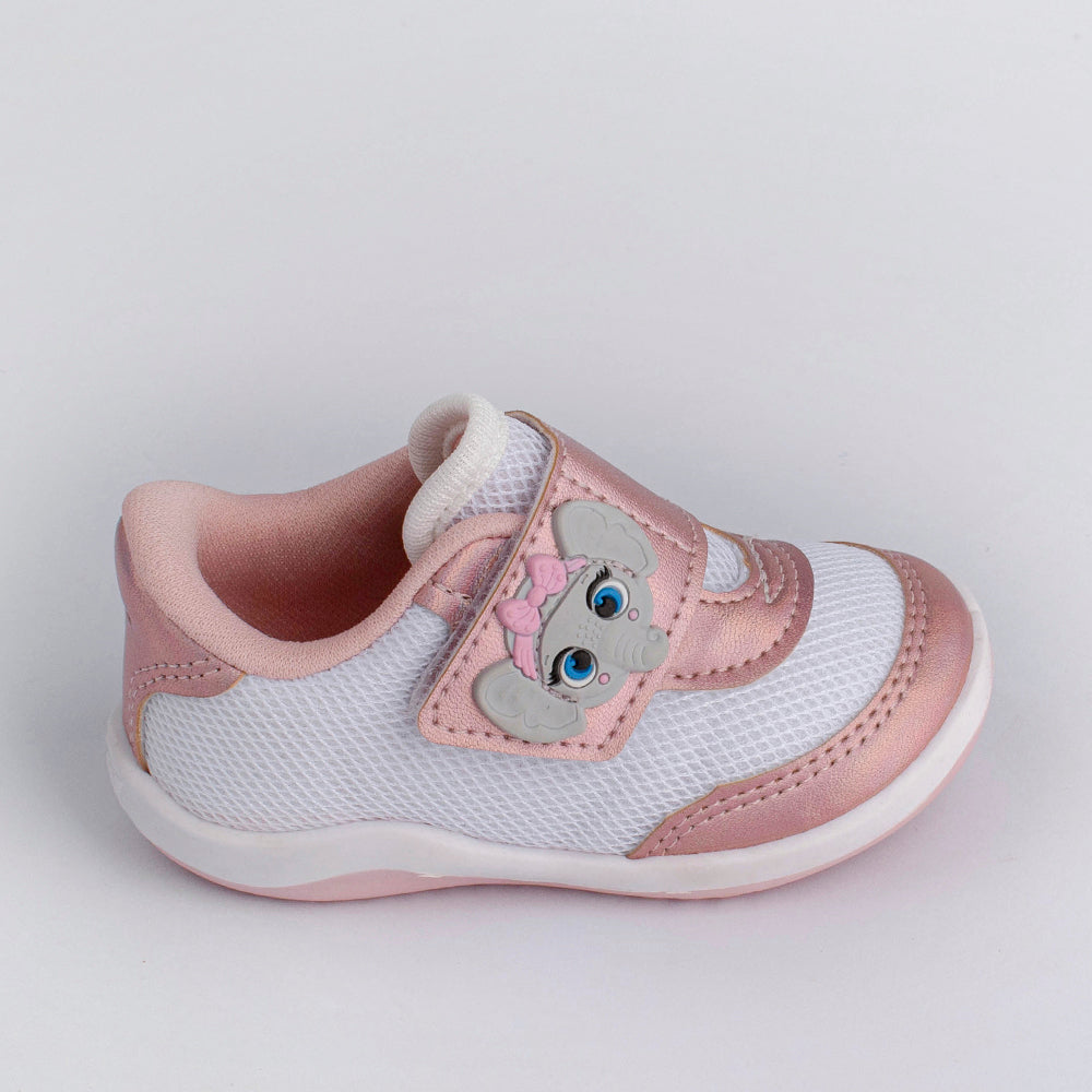 TÊNIS INFANTIL MENINA KIDY COLORS EQUILIBRIO BRANCO/NUDE