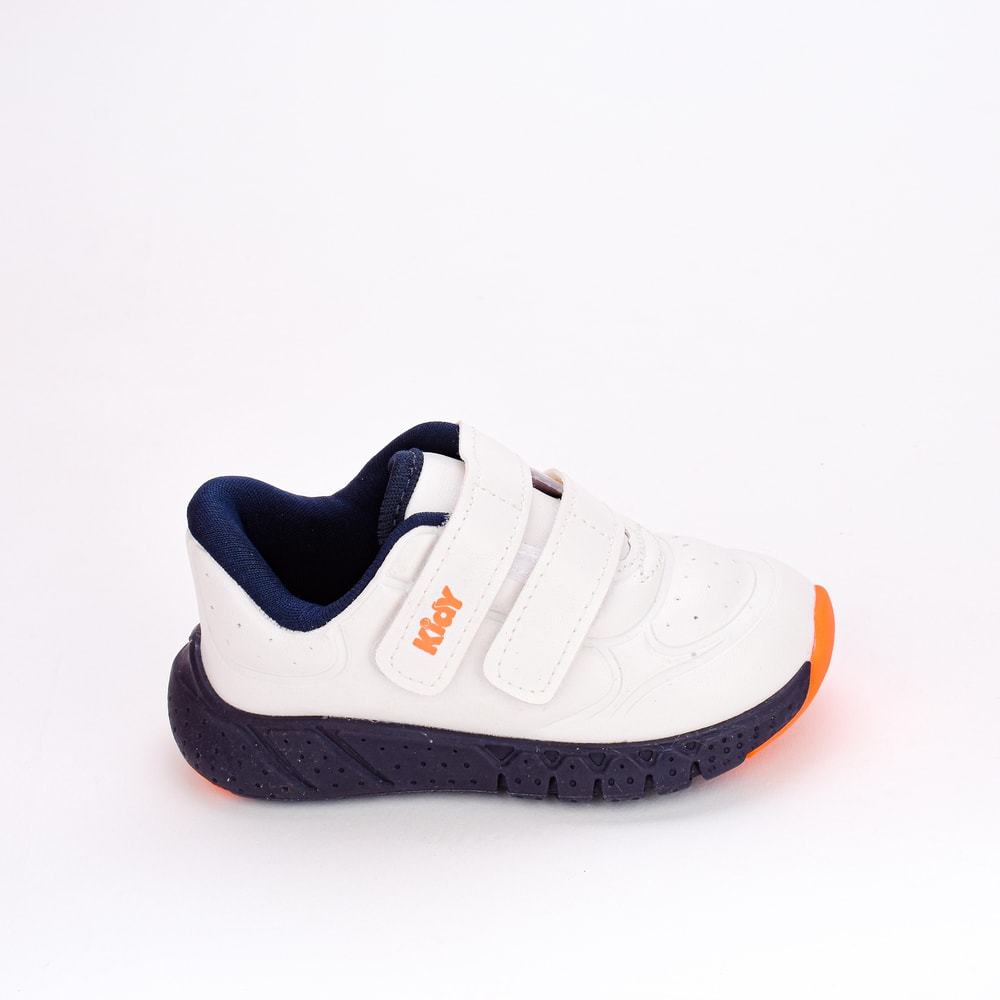 TENIS INFANITL MENINO KIDY EQUILIBRIO BRANCO/MARINHO