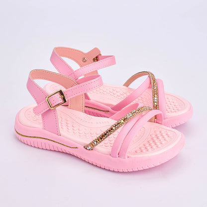 Sandália Infantil Menina Kidy Fly Rosa Confortável e Antiderrapante