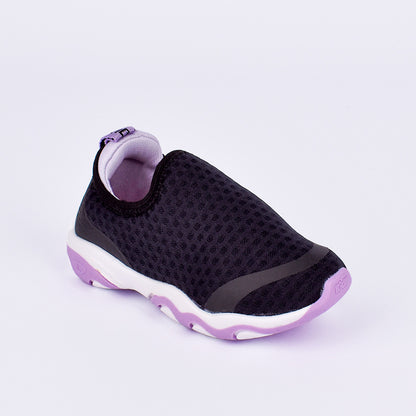 TENIS INFANTIL MENINA KIDY PLAY RESPITEC PRETO/LILAS Kidy