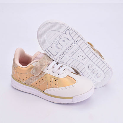 Tênis Infantil Menina RK 70 Kidy Ouro