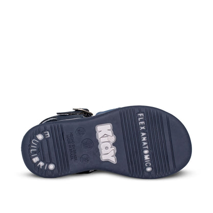 Sandália Infantil Menino Kidy Baby Equilíbrio Azul Marinho Primeiros Passos
