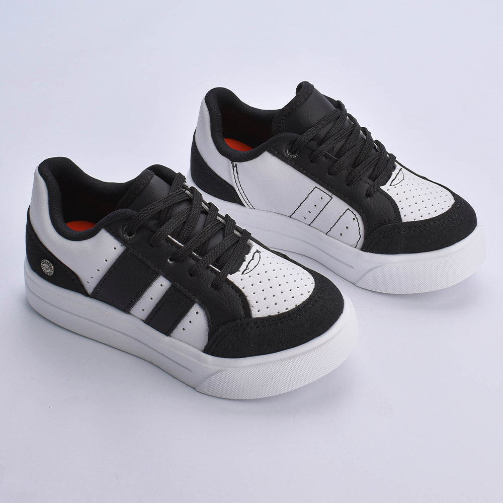 Tênis Menino Infantil K360 Ultra Leve Preto Branco e Preto