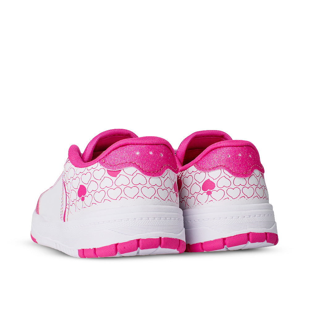 Tênis Infantil Menina Kidy K360 Respitec Branco/Pink Belinha