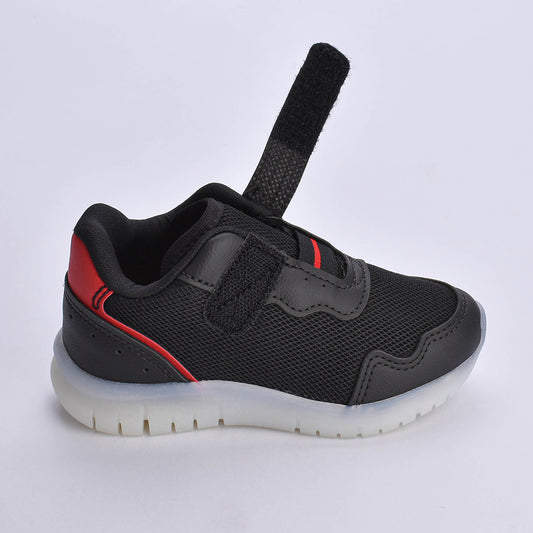 Tênis Menino Infantil Kidy Light Fun Preto e Vermelho