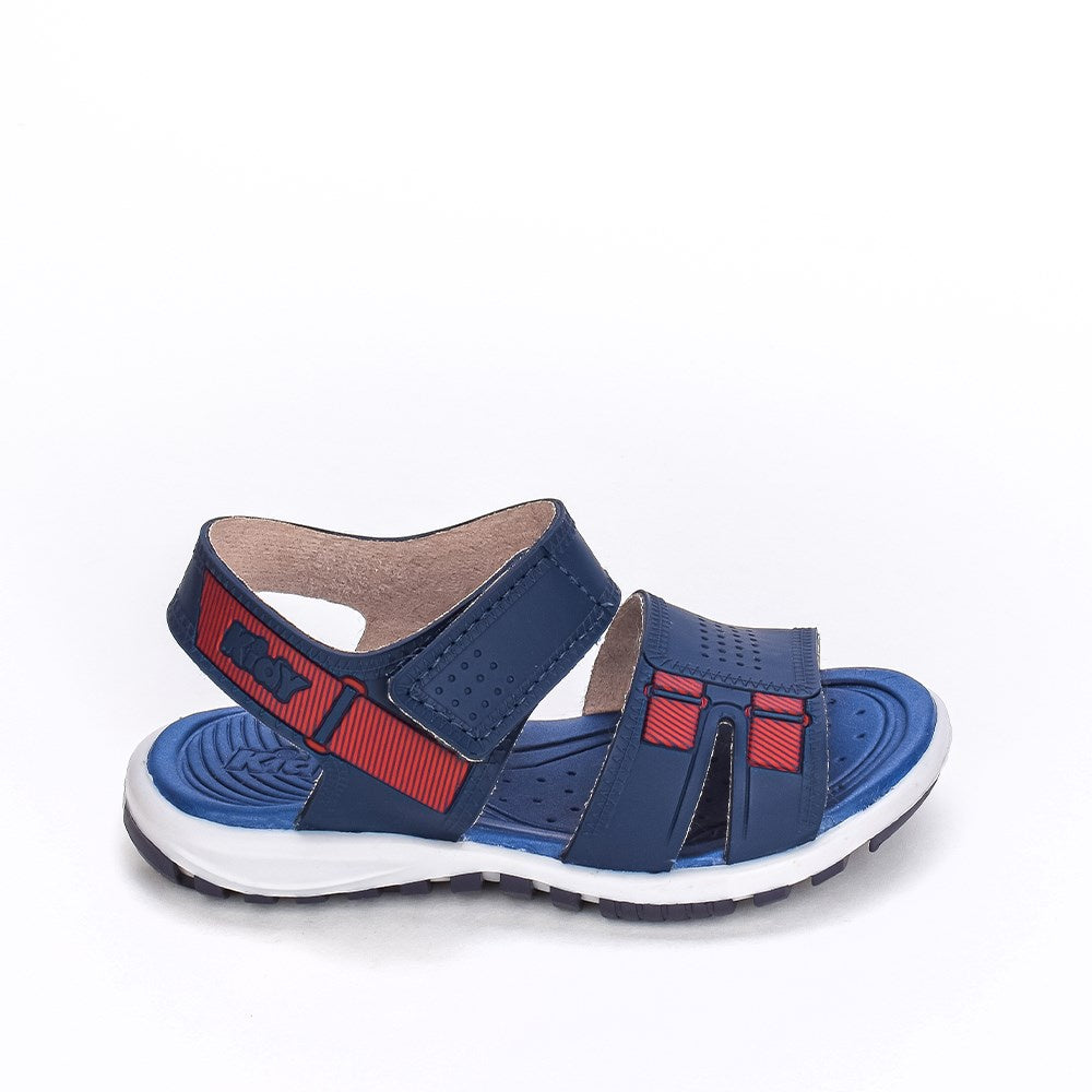 SANDÁLIA KIDY TOYS BABY MARINHO/VERMELHO