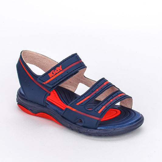 SANDÁLIA PAPETE MENINO KIDY TOYS MARINHO/VERMELHO COM BRINQUEDO