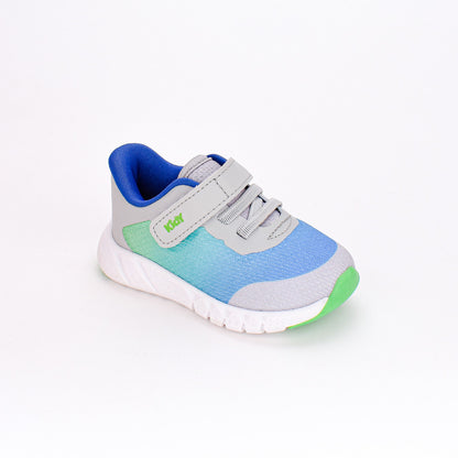 Tênis Infantil Menino Kidy Equilíbrio Calce Fácil Cinza