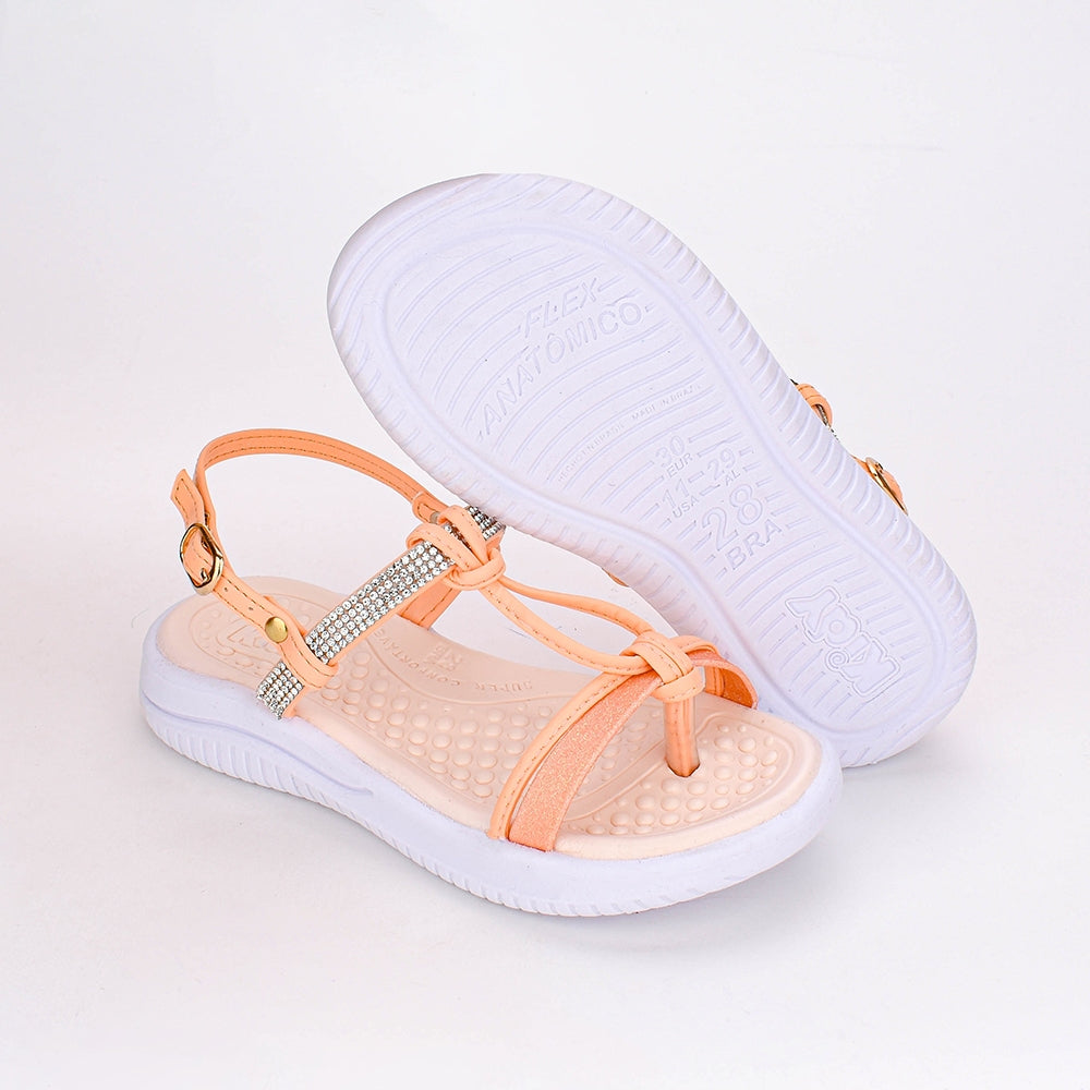 SANDÁLIA INFANTIL MENINA KIDY FLY PESSEGO