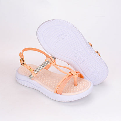 SANDÁLIA INFANTIL MENINA KIDY FLY PESSEGO