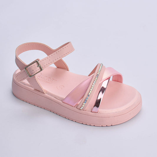 Sandália Menina Kidy Mini Flatform Nude