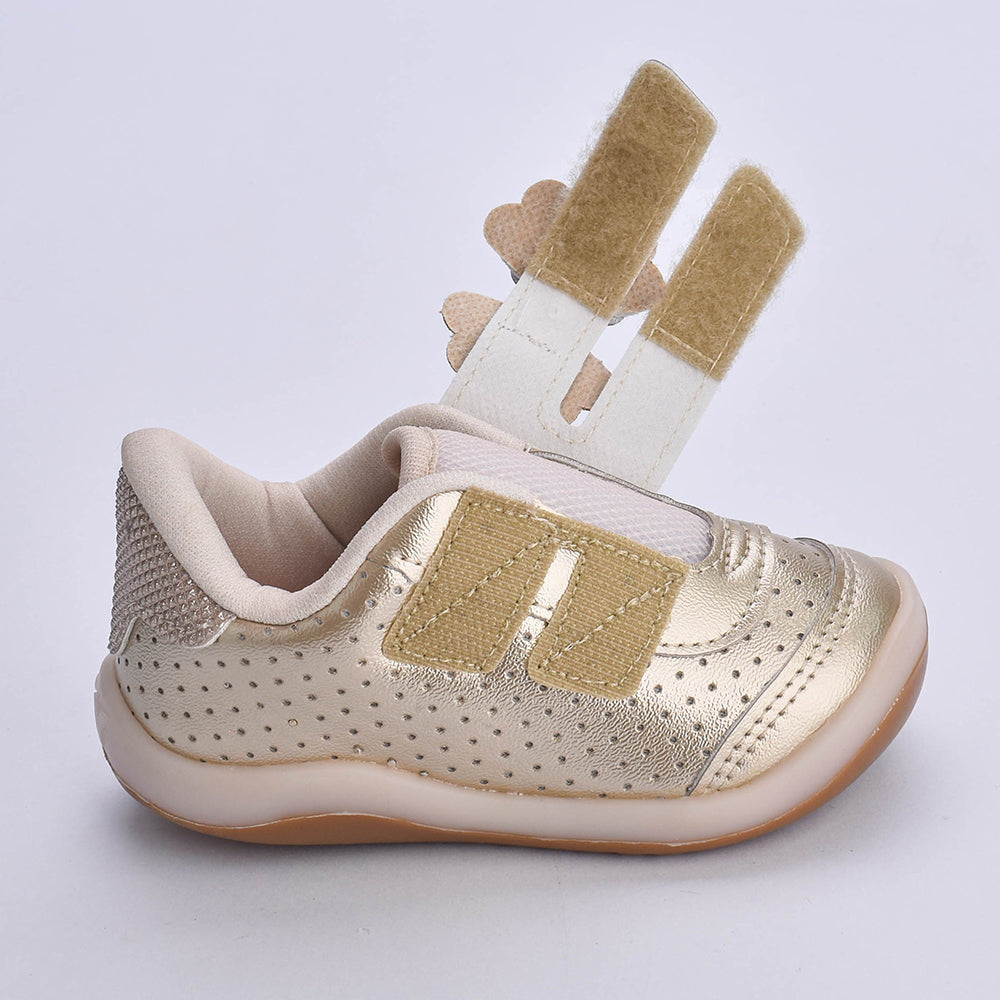 Tênis infantil Kidy Colors Bebê Equilíbrio Ouro