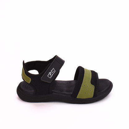 SANDÁLIA KIDY COMFORT PRETO/VERDE MILITAR Kidy