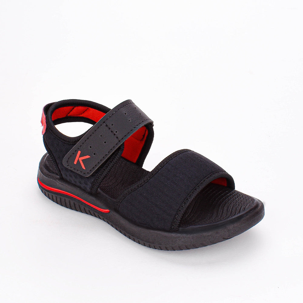 Sandália Menino Infantil Kidy Fly Preto e Vermelho