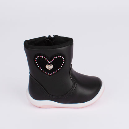 BOTA MENINA KIDY SOFT PRETO