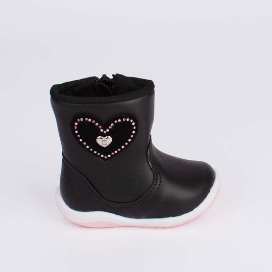 BOTA MENINA KIDY SOFT PRETO