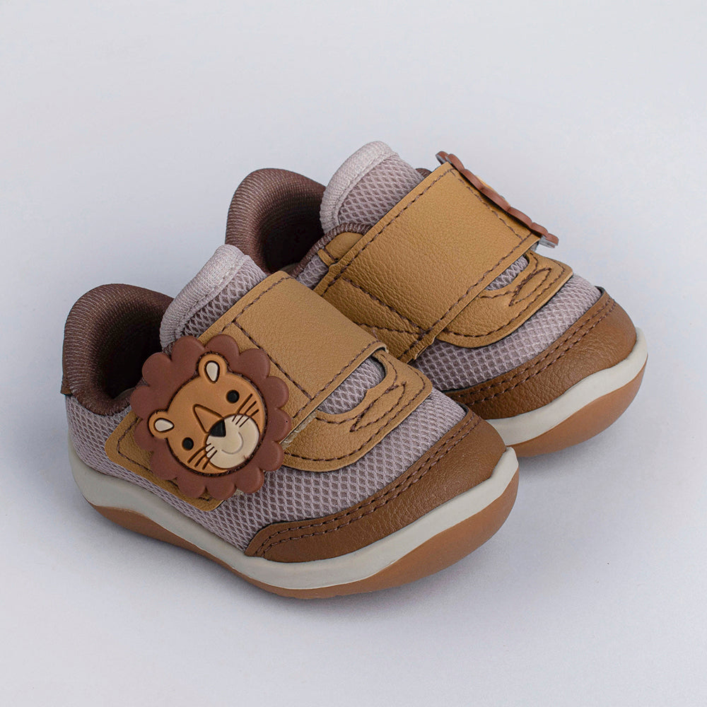 Tênis Menino Infantil Kidy Colors Equilíbrio Natural e Caramelo