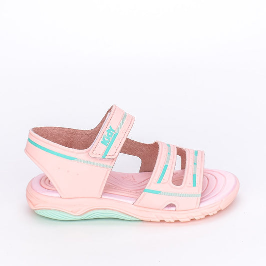 Sandália Menina Infantil Kidy Toys Nude e Acqua