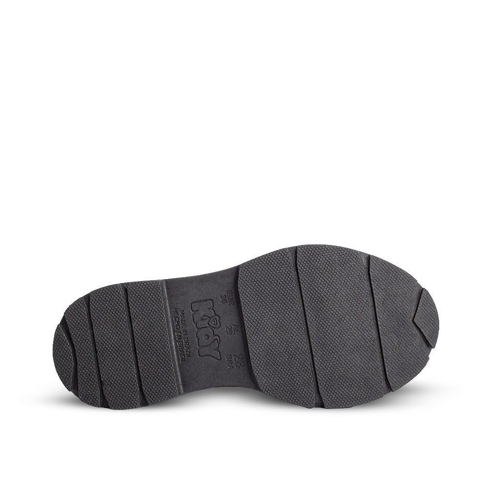 Bota Coturno Infantil Menina Kidy Style Preto Delicada Zíper Frontal - Kidy Calçados - 