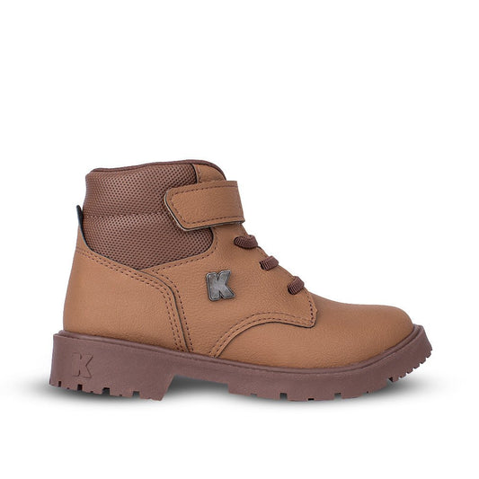 Bota Coturno Infantil Menino Kidy Walk Caramelo Marrom 28 ao 36 Conforto - Kidy Calçados - 
