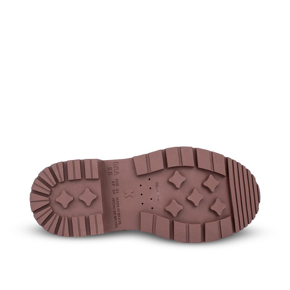 Bota Coturno Infantil Menino Kidy Walk Caramelo Sola Tratorada e Cadarço - Kidy Calçados - 