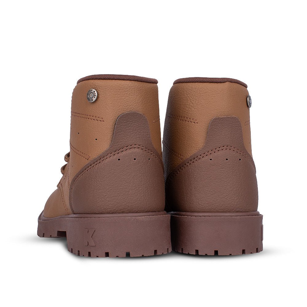 Bota Coturno Infantil Menino Kidy Walk Caramelo Sola Tratorada e Cadarço - Kidy Calçados - 