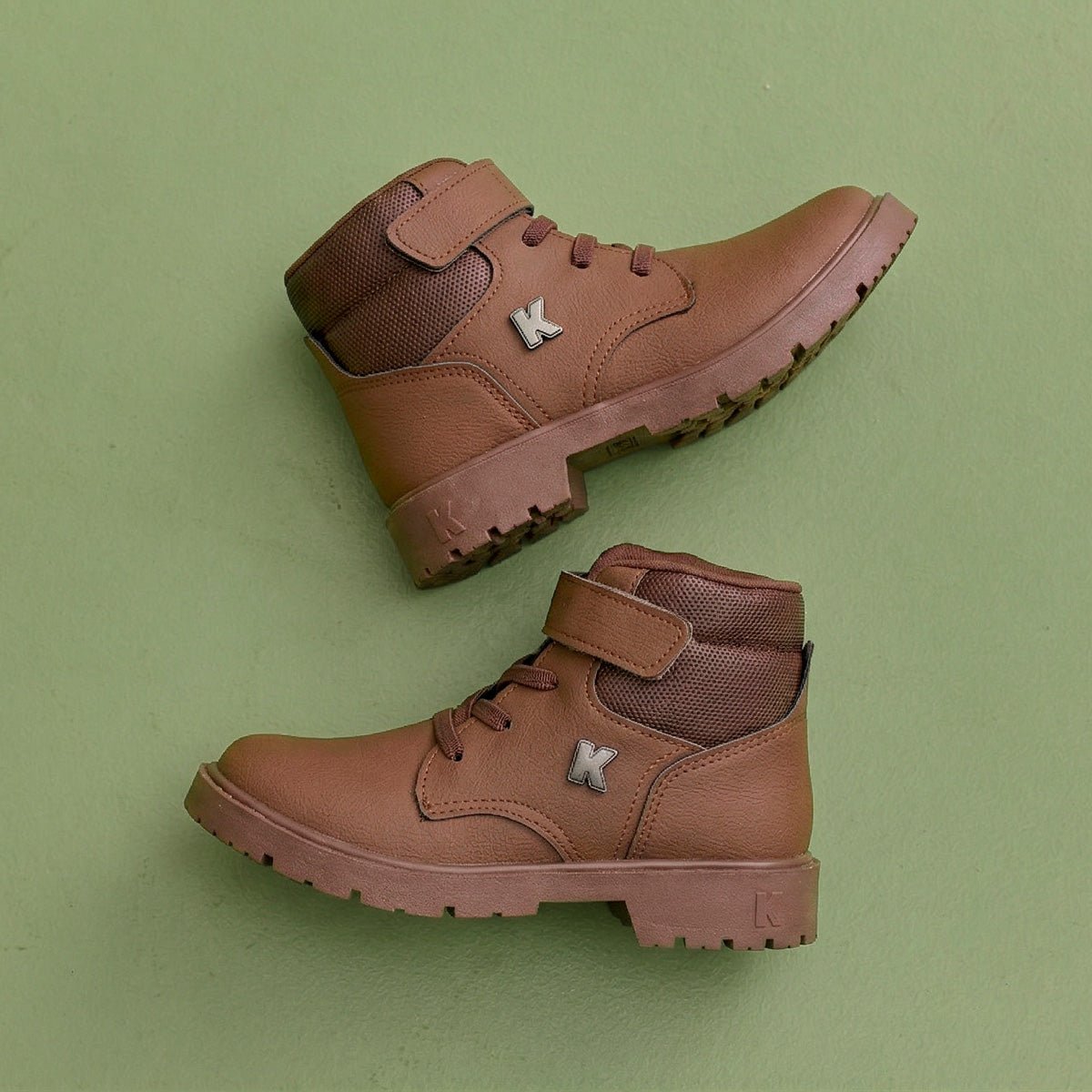 Bota Coturno Infantil Menino Kidy Walk Marrom Conforto - Kidy Calçados - 