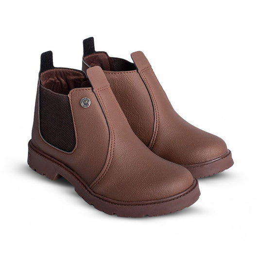 Bota Coturno Infantil Menino Kidy Walk Marrom Jequinha Inverno - Kidy Calçados - 
