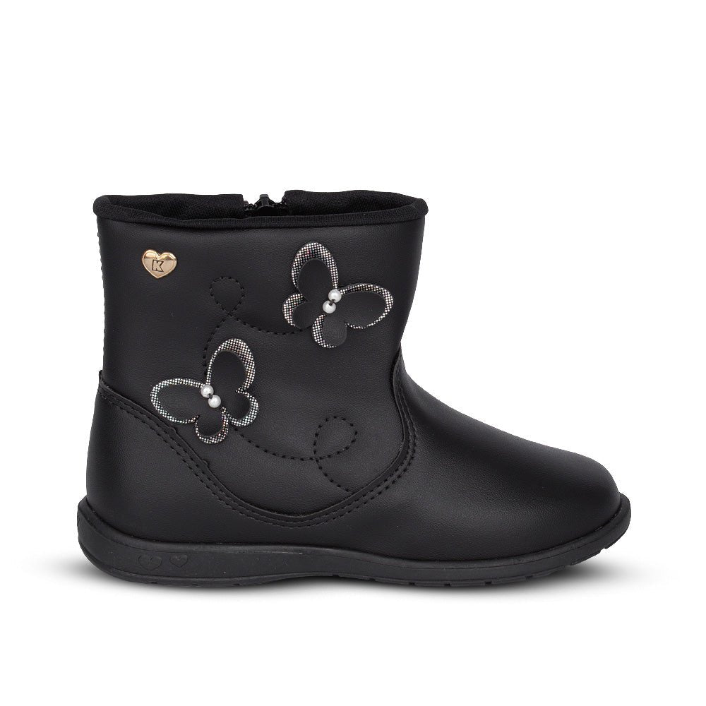 Bota Infantil Menina com zíper Kidy Soft Preto - Kidy Calçados - Botas, Coturnos e Galochas