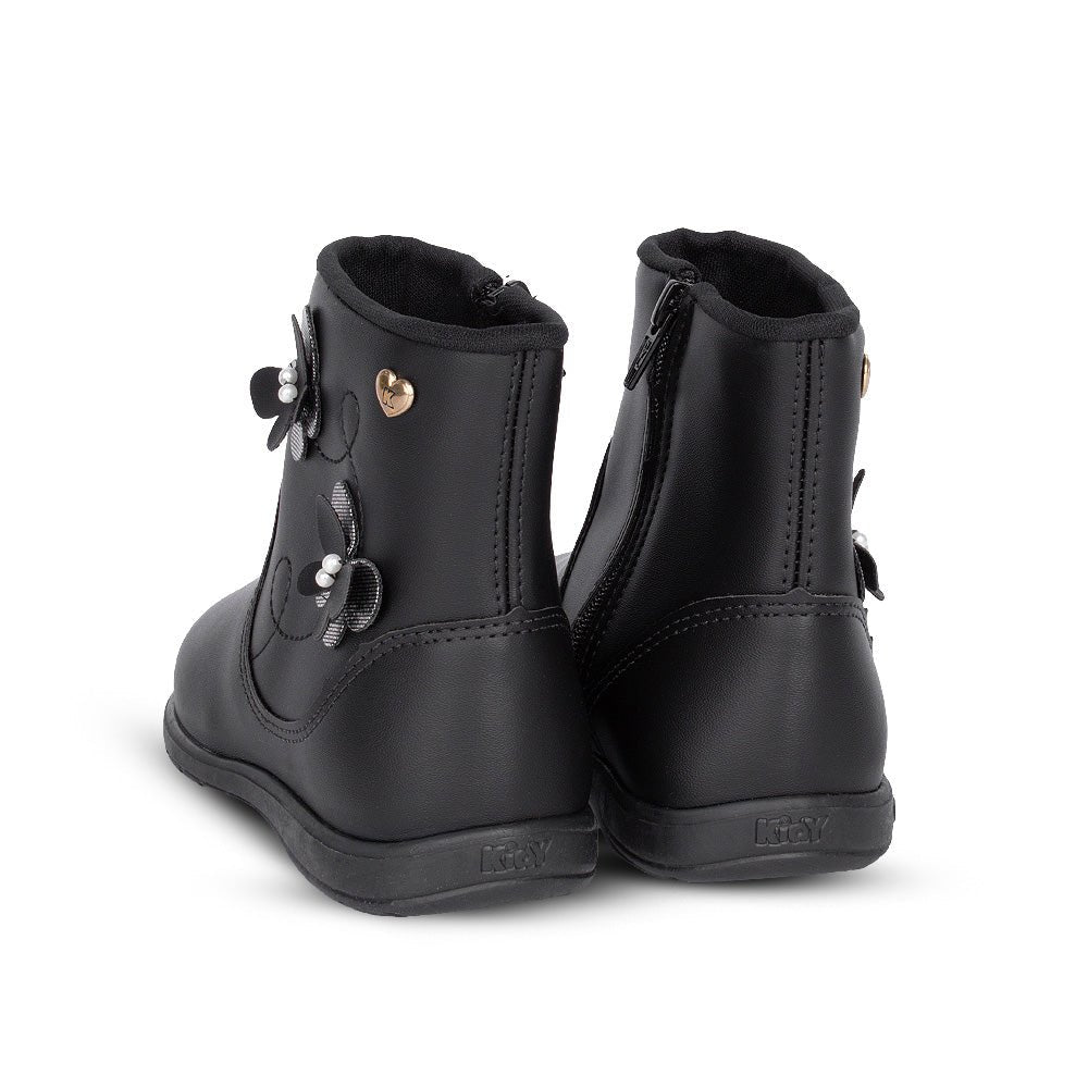 Bota Infantil Menina com zíper Kidy Soft Preto - Kidy Calçados - Botas, Coturnos e Galochas