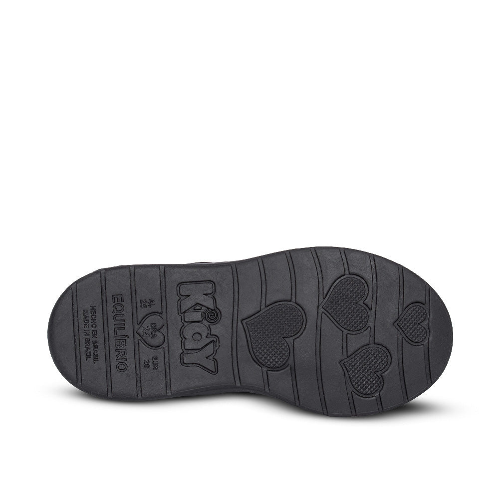 Bota Infantil Menina com zíper Kidy Soft Preto - Kidy Calçados - Botas, Coturnos e Galochas