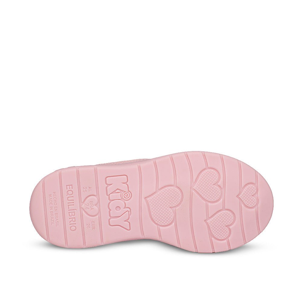 Bota Infantil Menina Kidy Baby Nude Soft Coração Primeiros Passos - Kidy Calçados - 