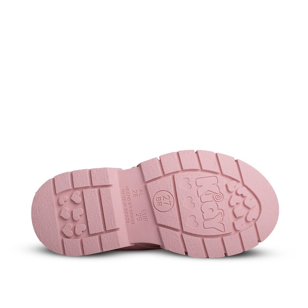 Bota Infantil Menina Kidy Fashion Baby Nude Tiras Aderentes e Palmilha EVA - Kidy Calçados - 