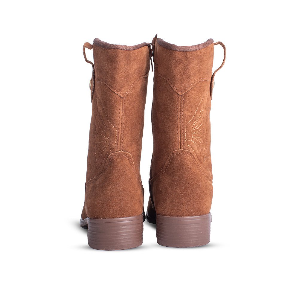 Bota Infantil Menina Kidy Montaria Caramelo Borboleta Inverno - Kidy Calçados - 