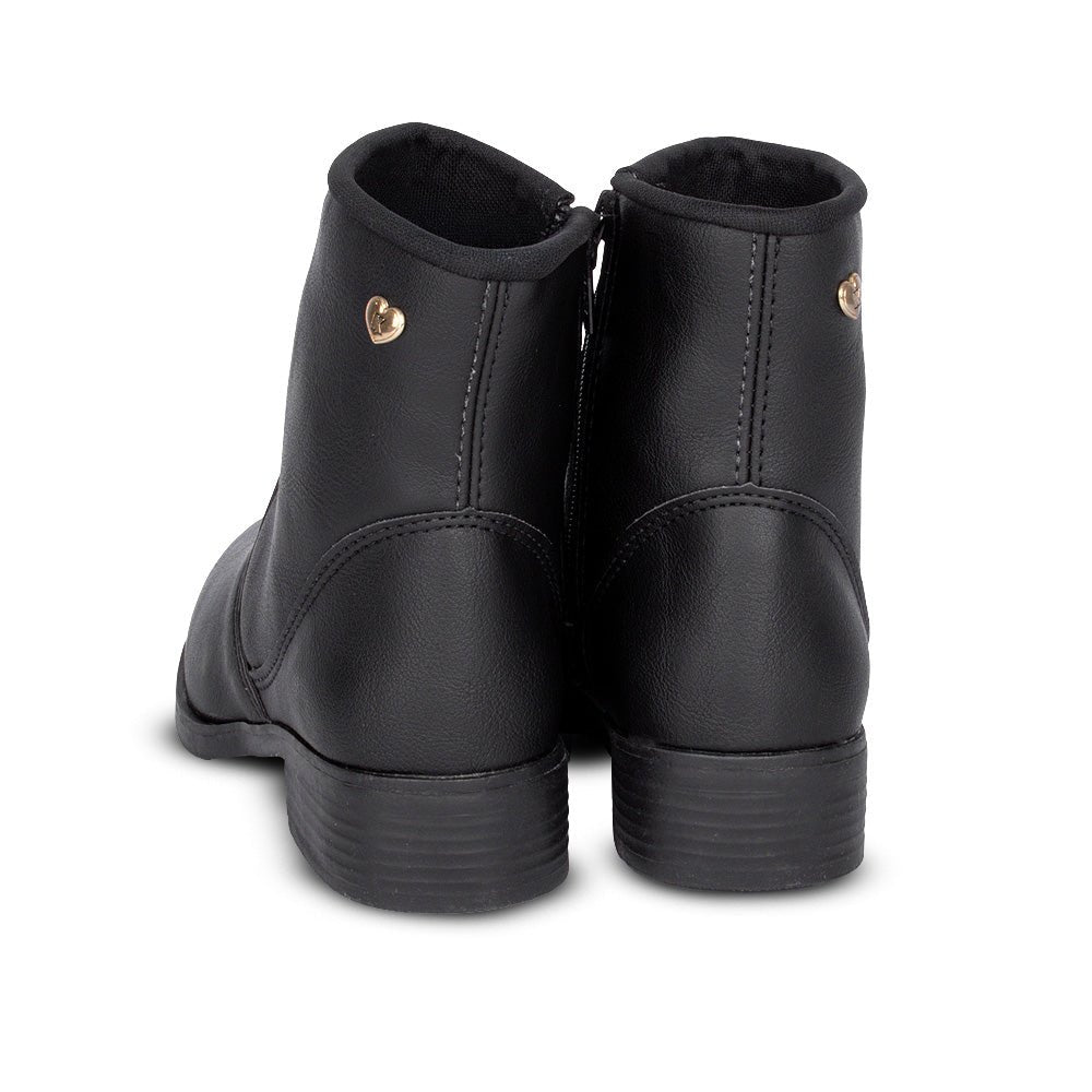 Bota Infantil Menina Kidy Montaria Preta Cano Médio Inverno - Kidy Calçados - 