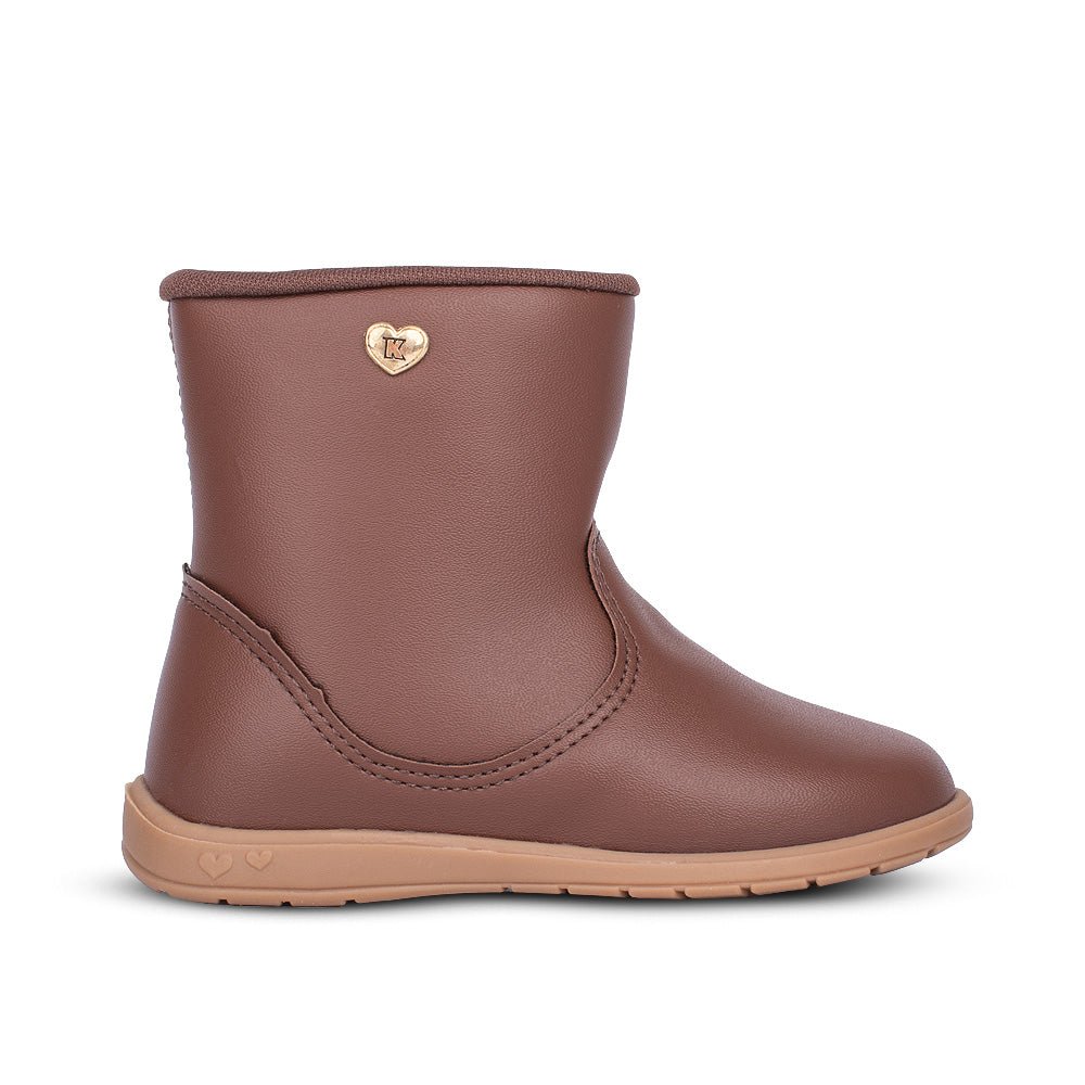 Bota Infantil Menina Kidy Soft Camel Delicada Baby Primeiros Passos - Kidy Calçados - 