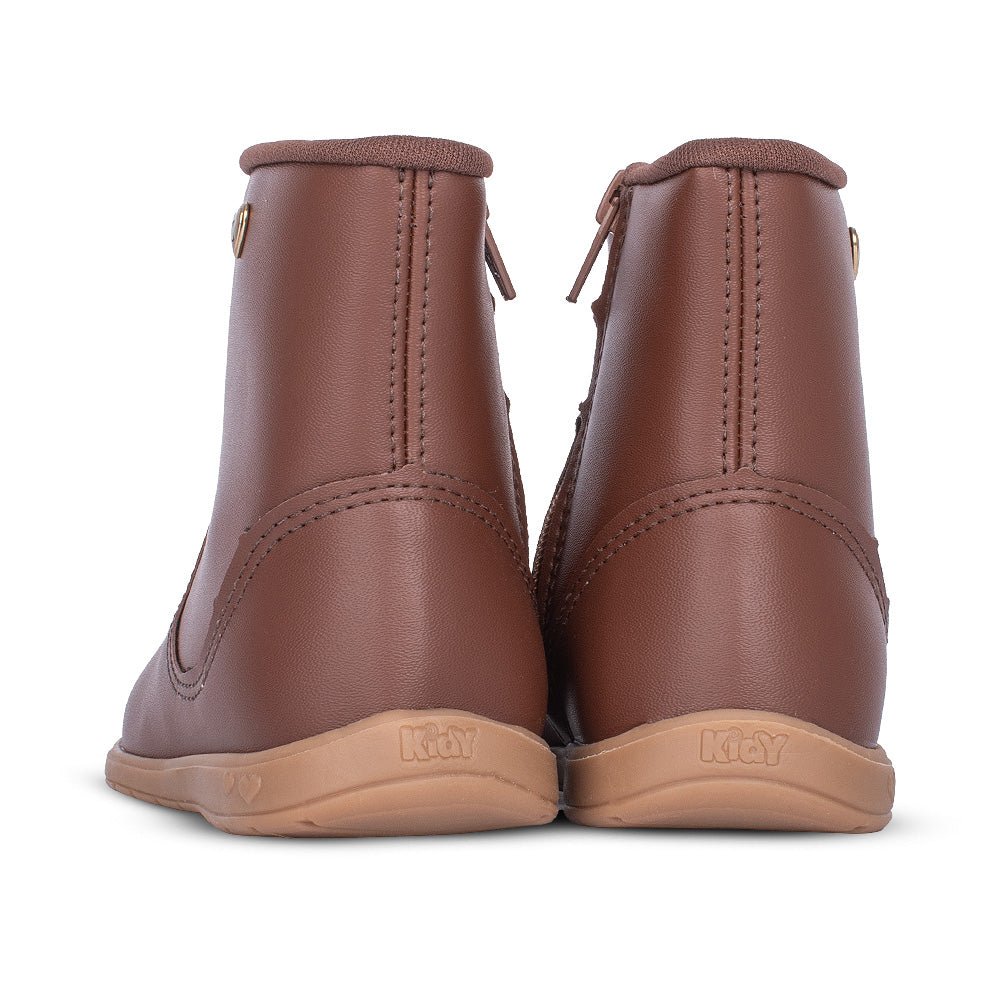 Bota Infantil Menina Kidy Soft Camel Delicada Baby Primeiros Passos - Kidy Calçados - 