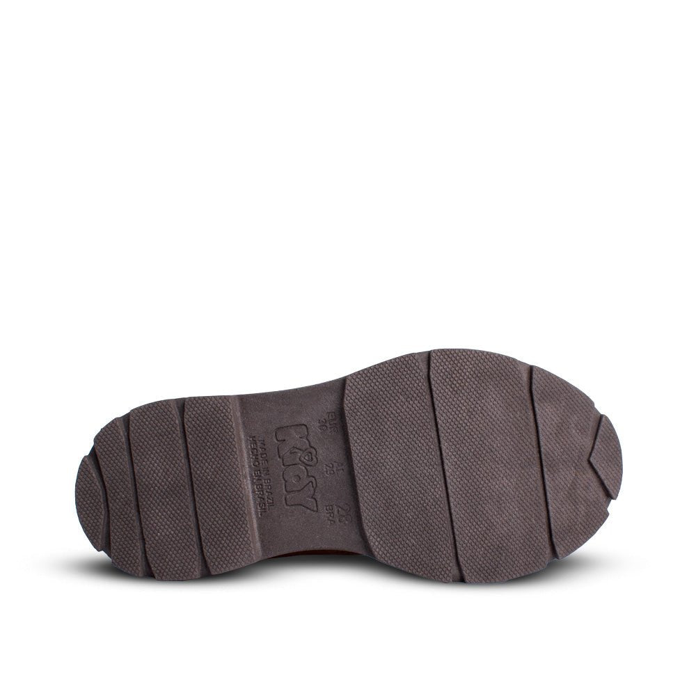 Bota Infantil Menina Kidy Style Canela Tratorada Conforto e Estilo - Kidy Calçados - 