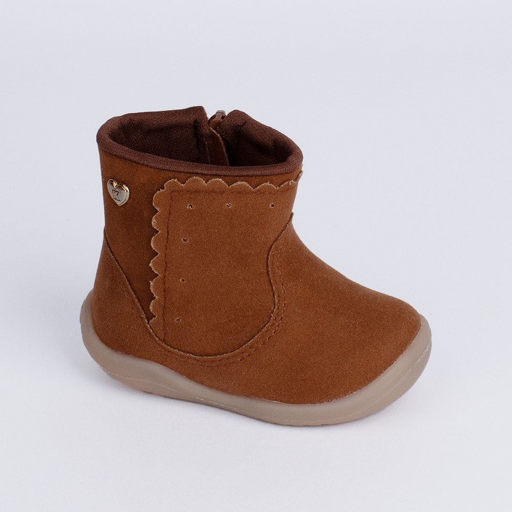 Bota Menina Infantil Kidy Baby Soft Marrom - Kidy Calçados - Botas, Coturnos e Galochas
