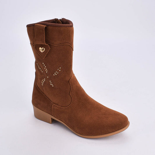 Bota Menina Infantil Kidy Folk Caramelo - Kidy Calçados - Botas, Coturnos e Galochas
