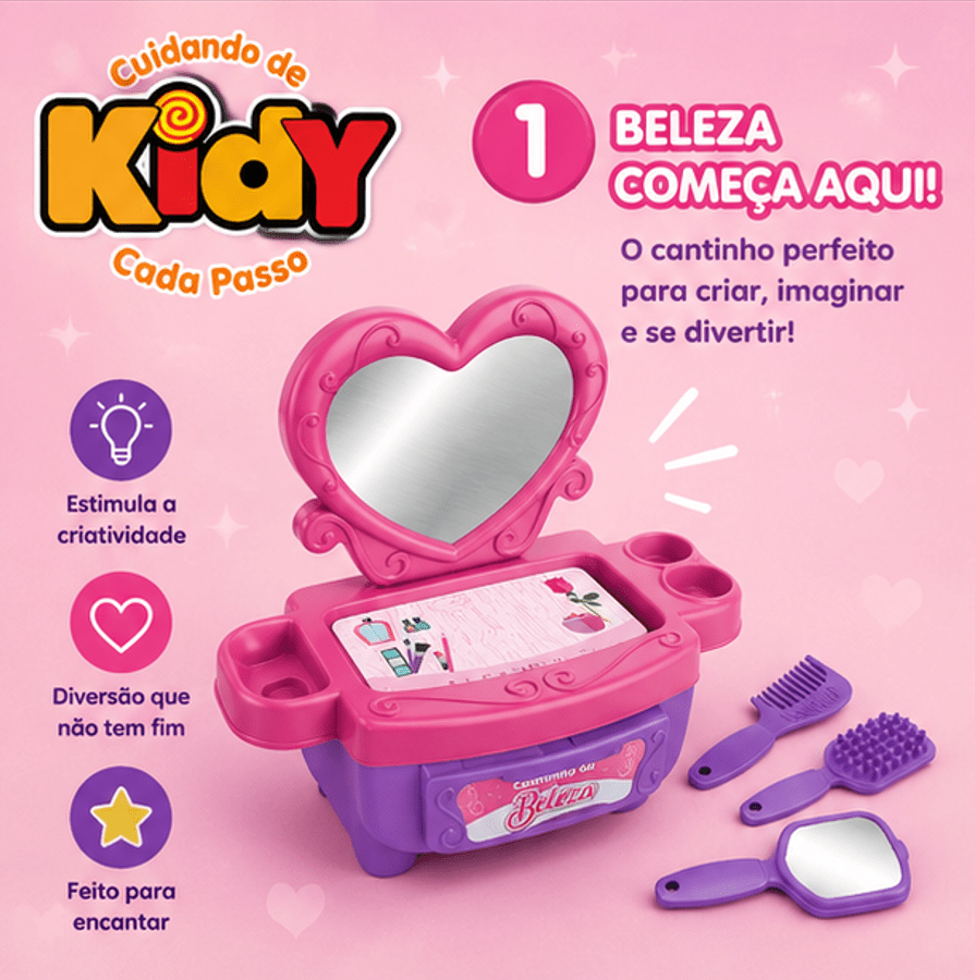 Brinquedo Cantinho da Beleza Infantil - Kidy Calçados - 
