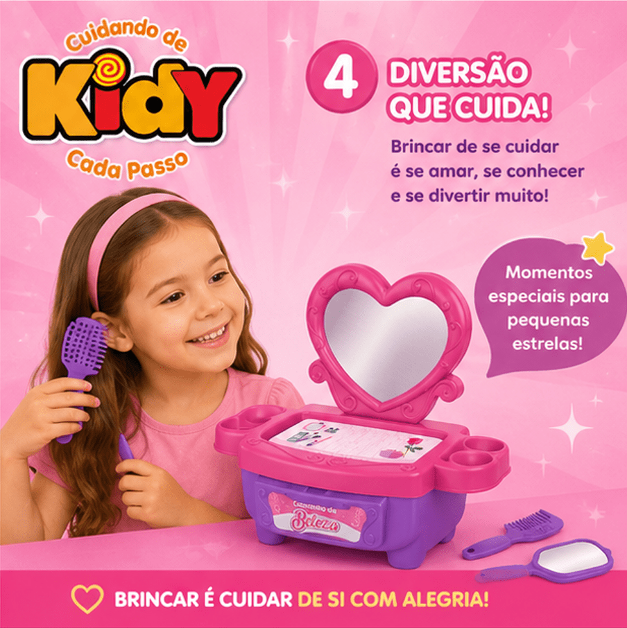 Brinquedo Cantinho da Beleza Infantil - Kidy Calçados - 