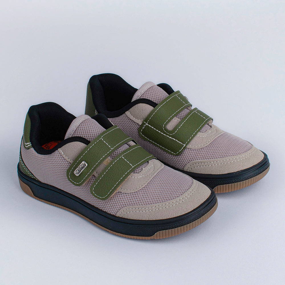 Tênis Infantil Menino Kidy Astral Preto/Verde Confortável e Tecnológico